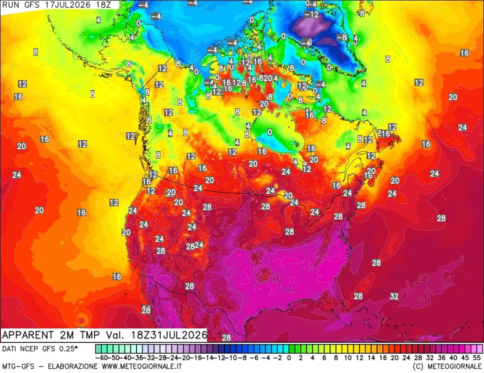 mappa Temp percepita