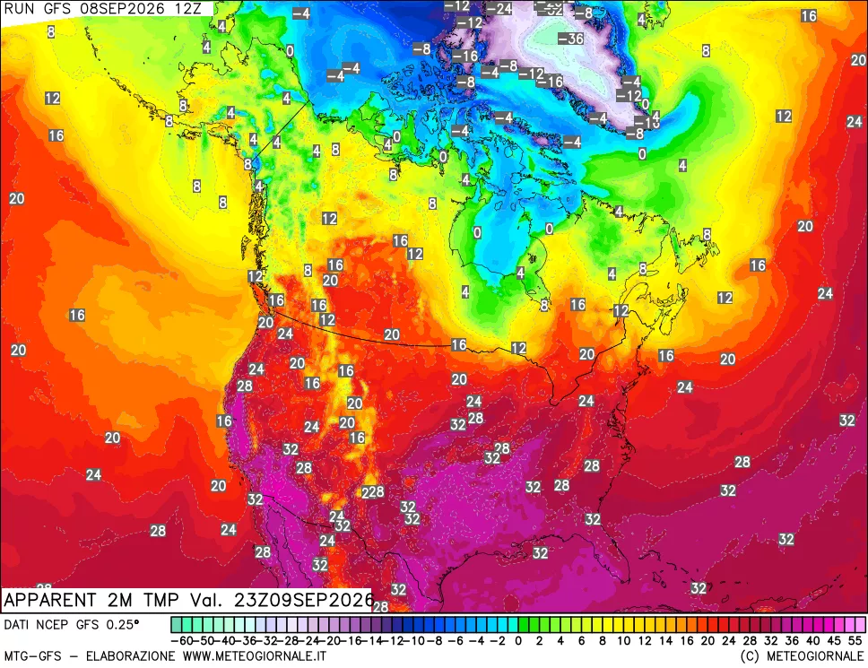 mappa Temp percepita