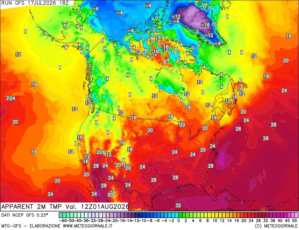 mappa Temp percepita