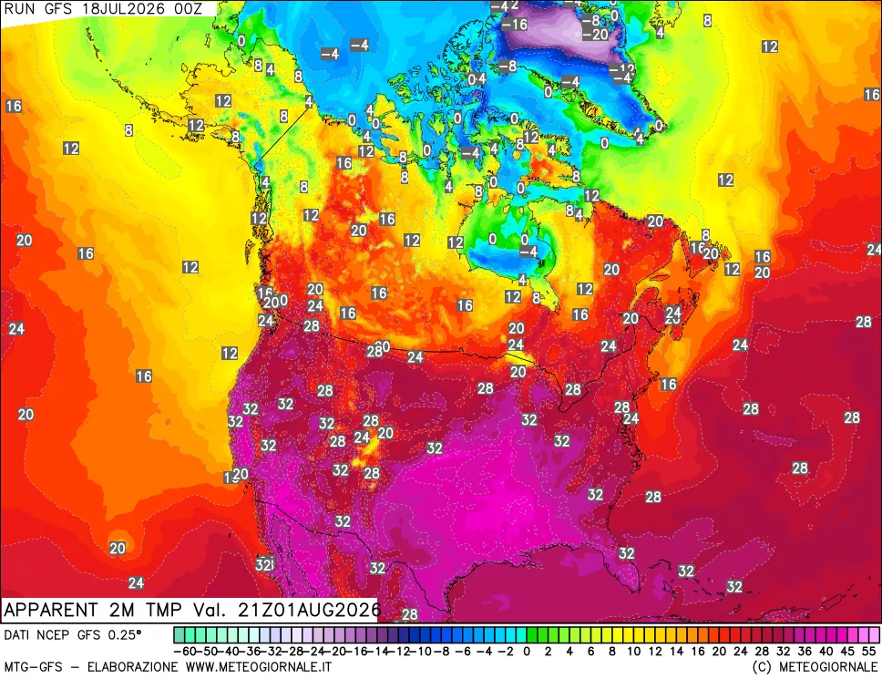 mappa Temp percepita