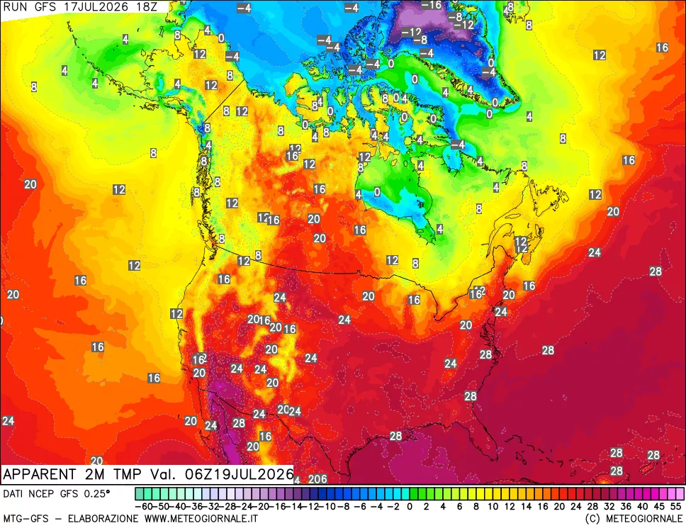 mappa Temp percepita