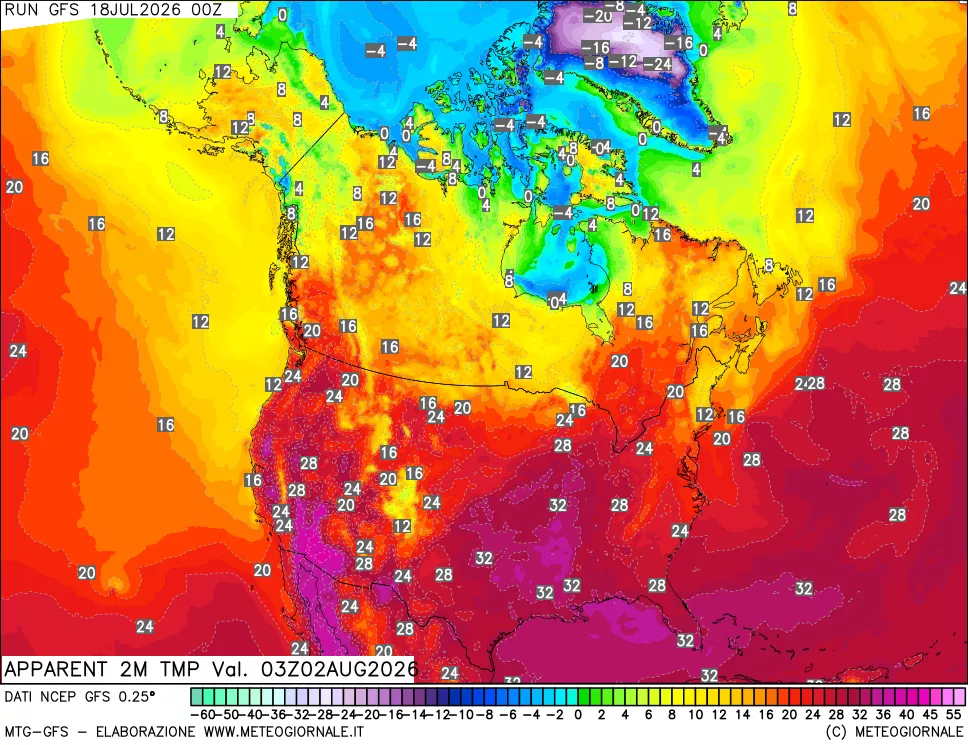 mappa Temp percepita