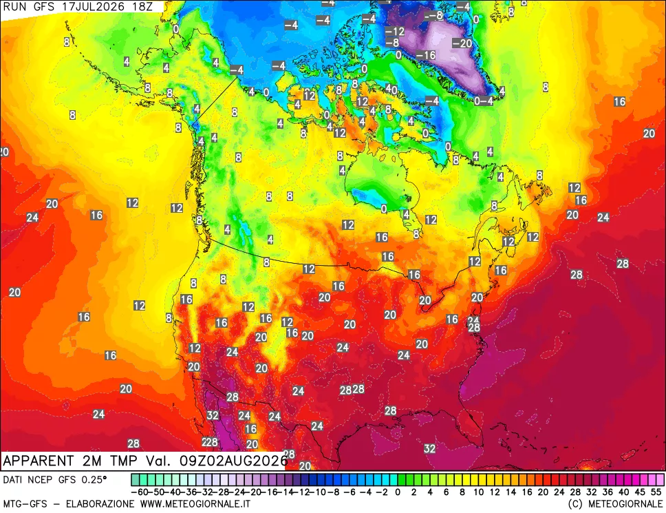 mappa Temp percepita
