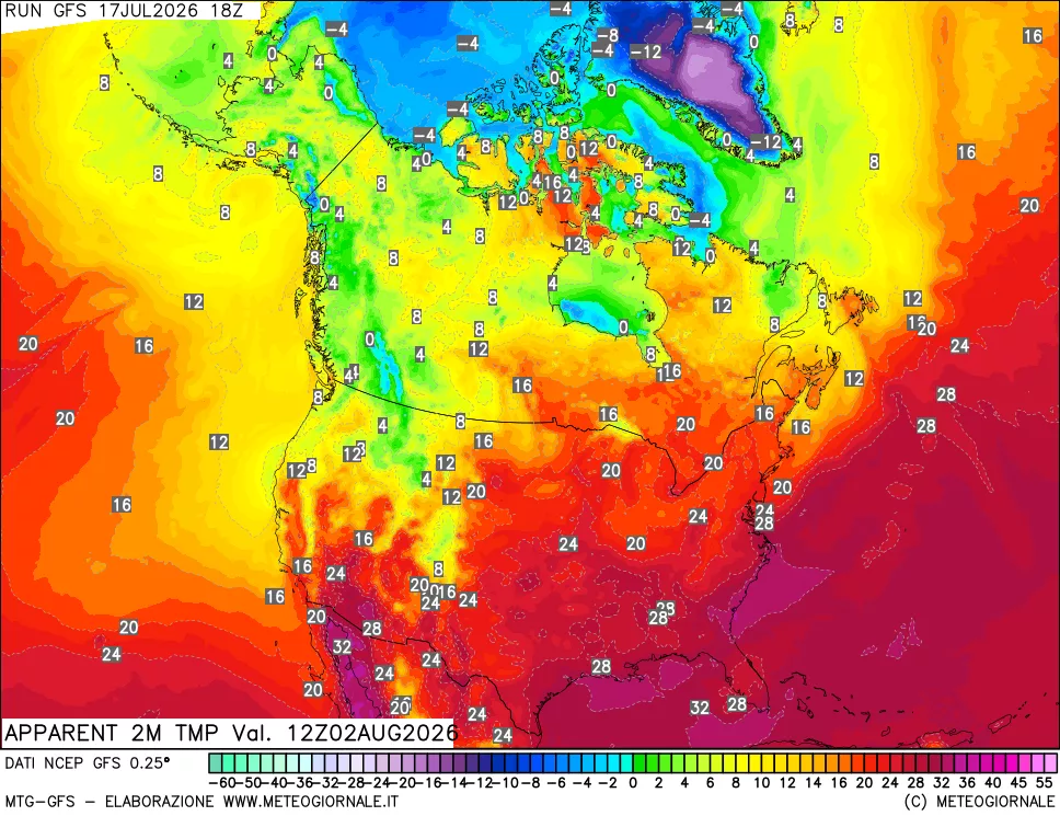mappa Temp percepita
