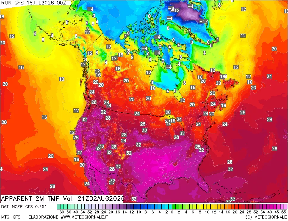 mappa Temp percepita