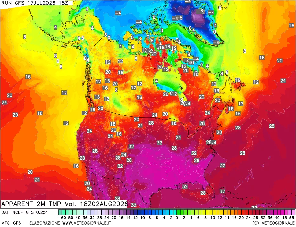 mappa Temp percepita