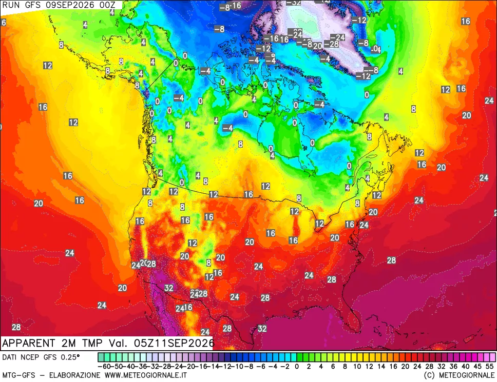 mappa Temp percepita