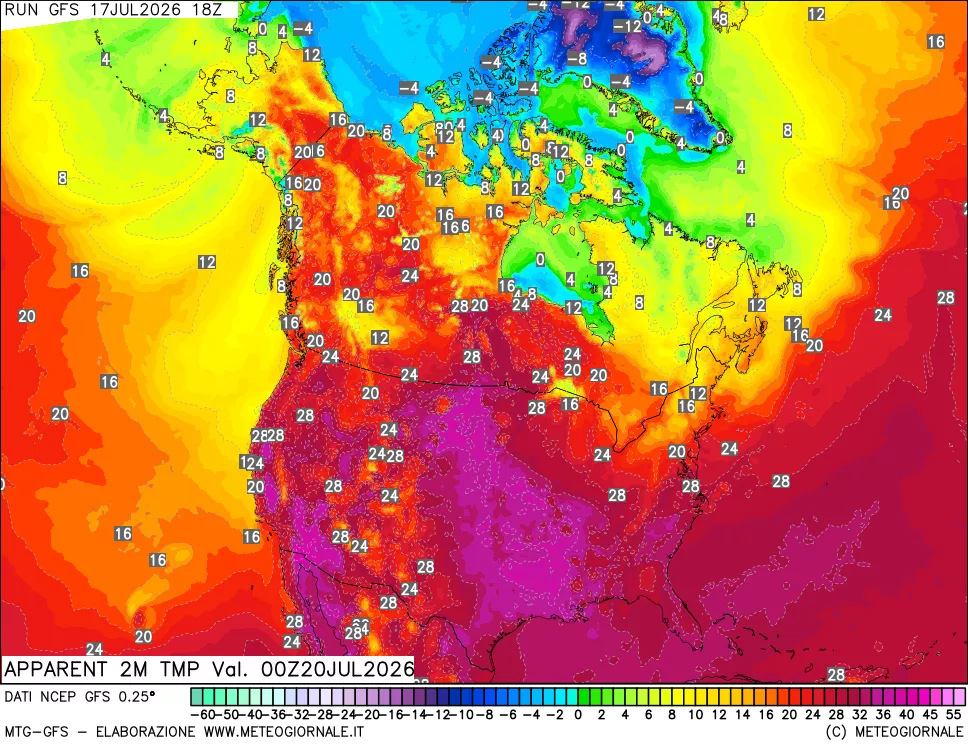mappa Temp percepita