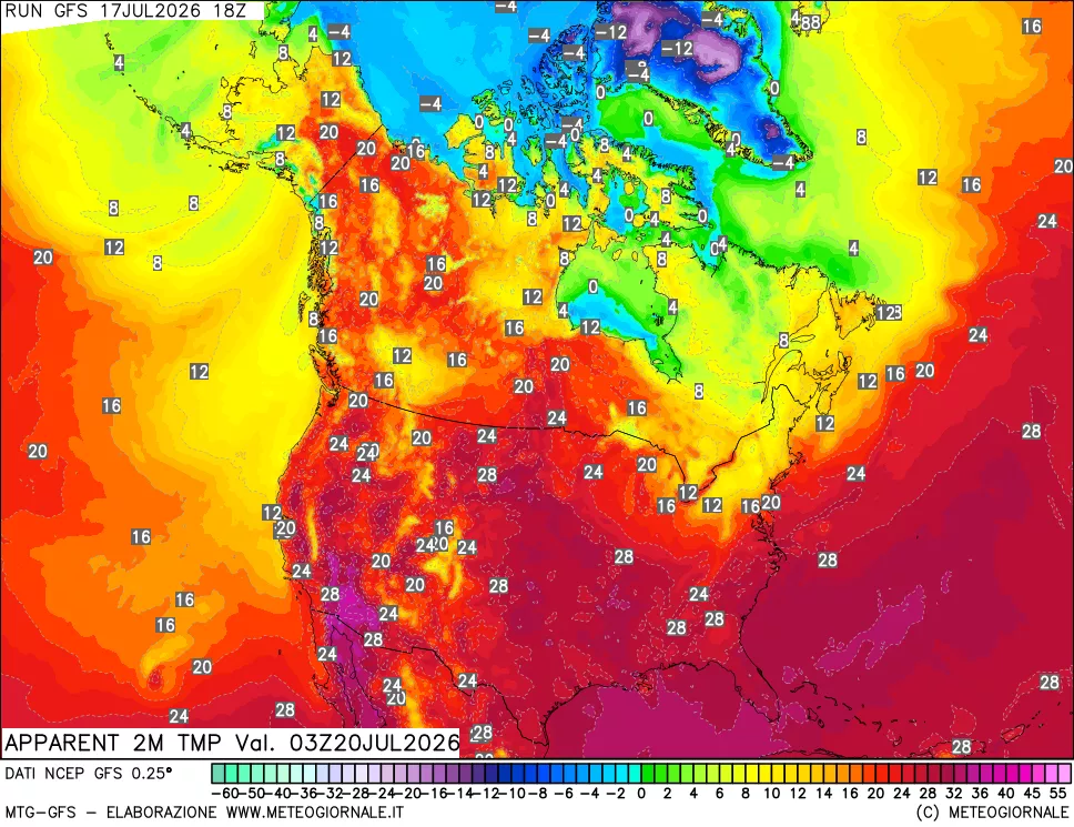 mappa Temp percepita