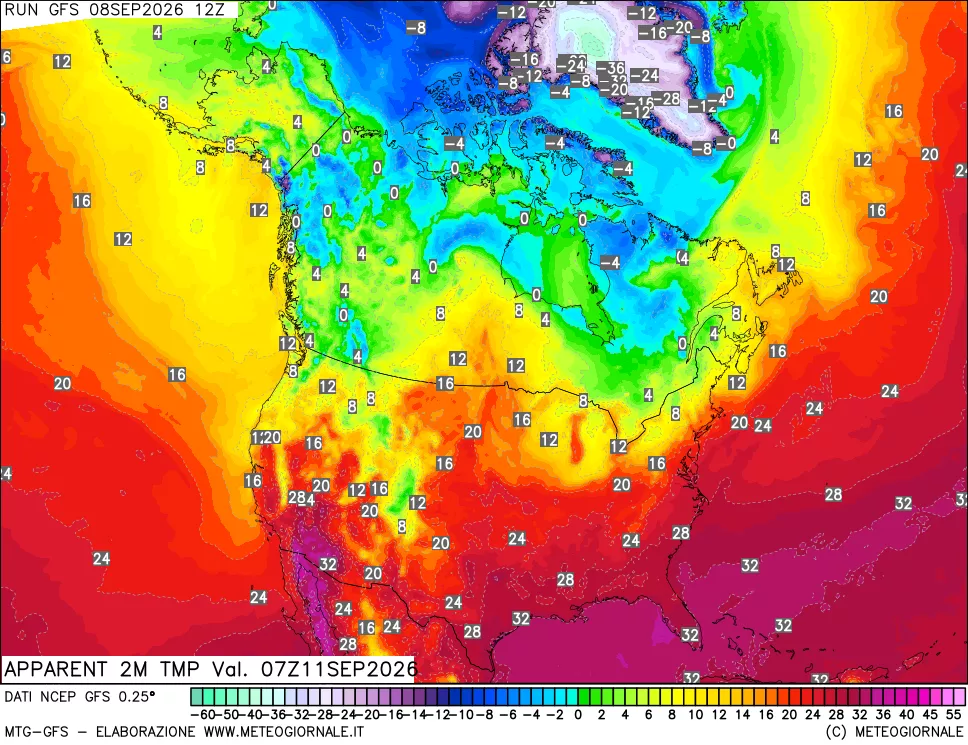 mappa Temp percepita