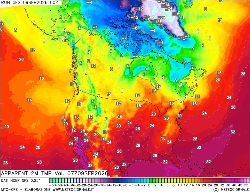 mappa Temp percepita