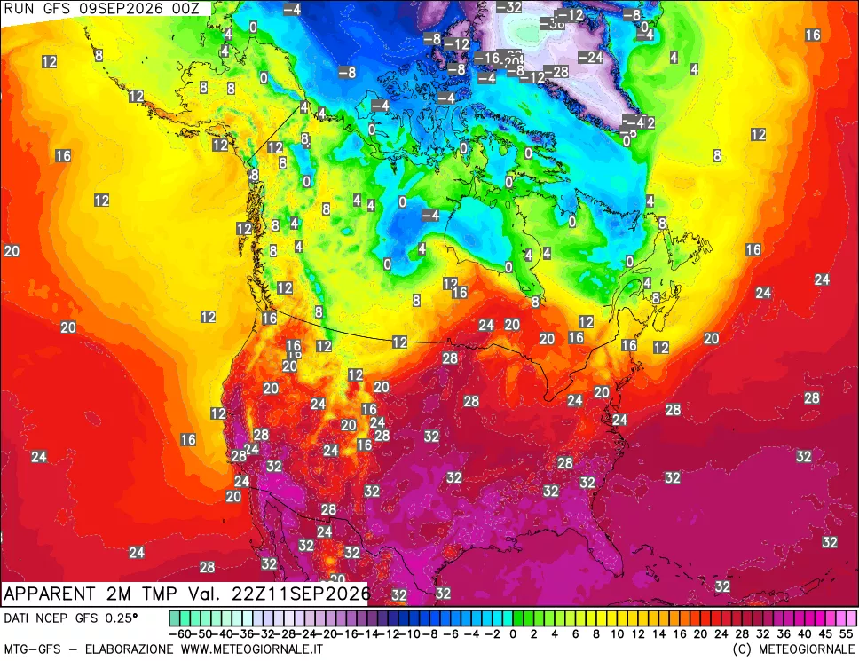 mappa Temp percepita