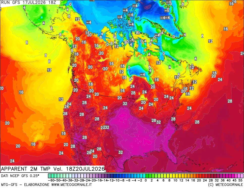 mappa Temp percepita