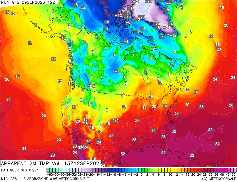 mappa Temp percepita