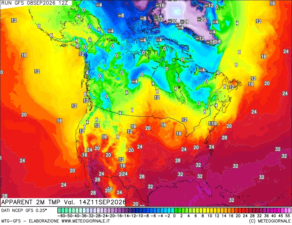 mappa Temp percepita