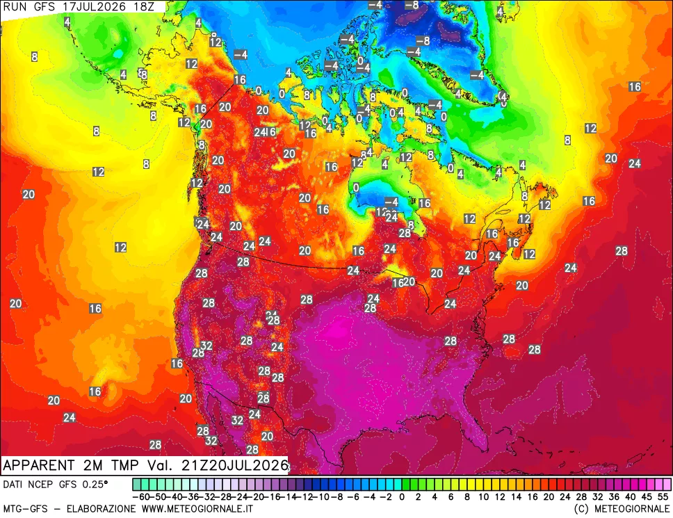 mappa Temp percepita