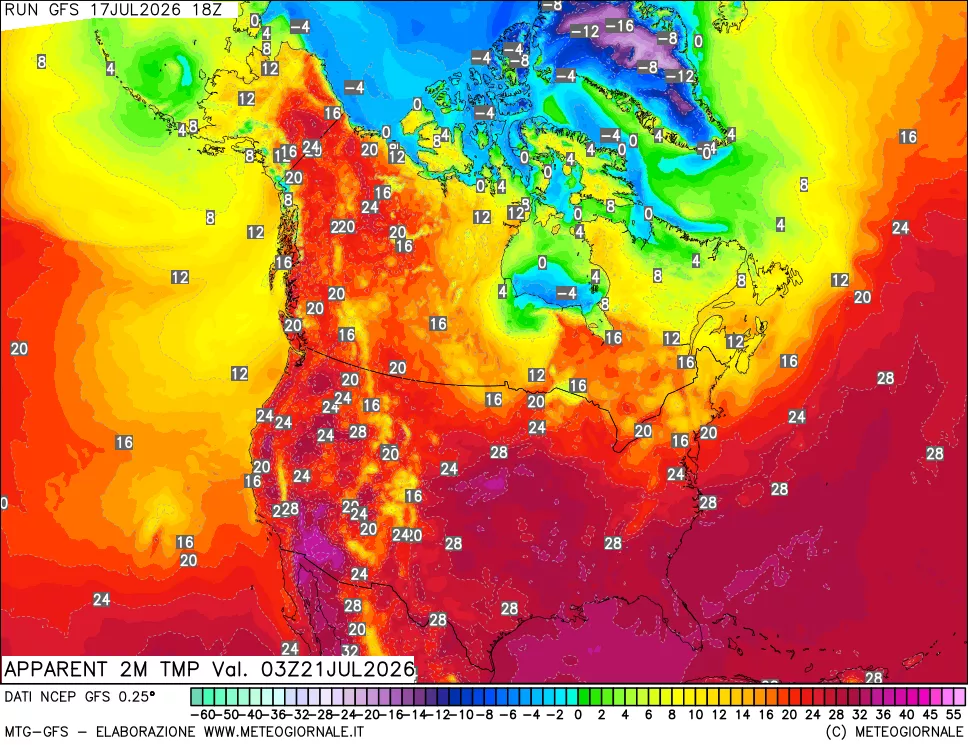 mappa Temp percepita