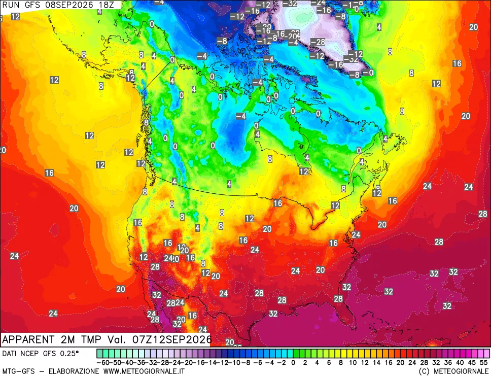 mappa Temp percepita