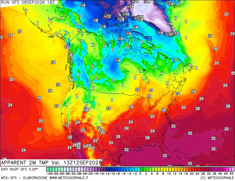 mappa Temp percepita