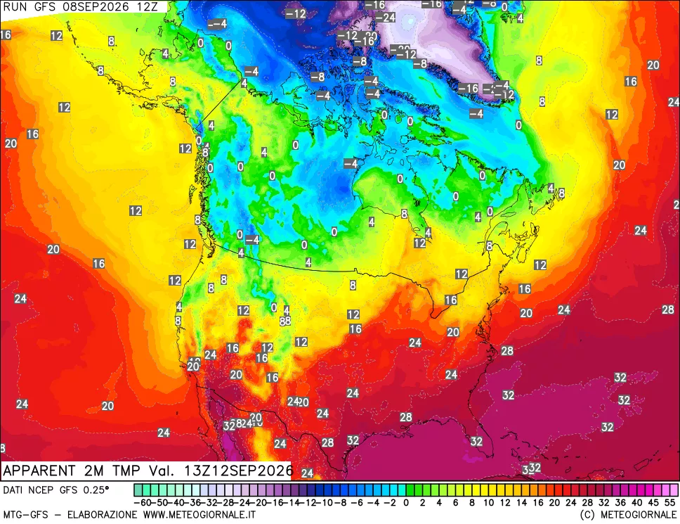 mappa Temp percepita