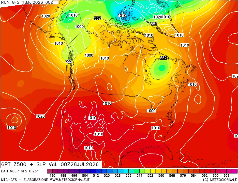 mappa 500 hPa GPT + Press SLM