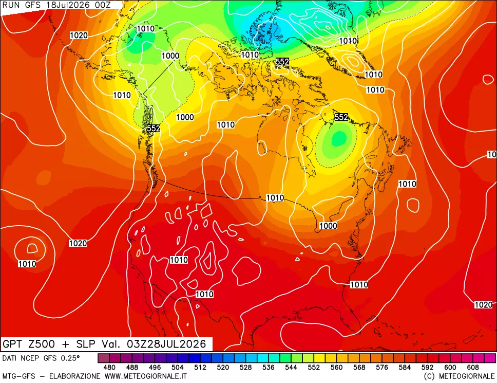 mappa 500 hPa GPT + Press SLM