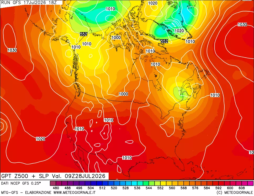 mappa 500 hPa GPT + Press SLM