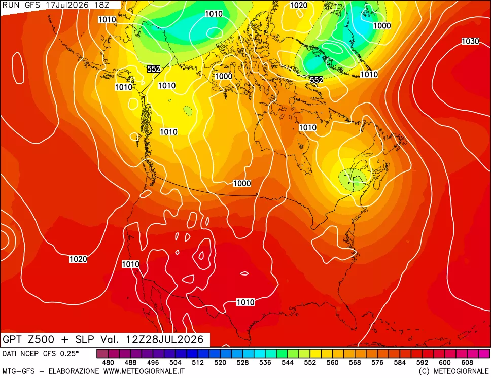 mappa 500 hPa GPT + Press SLM