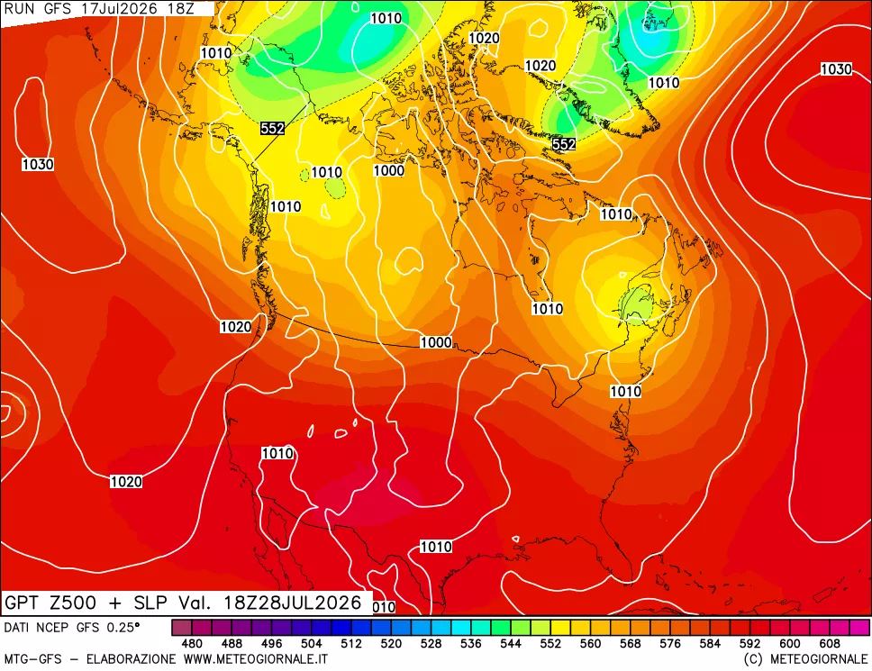 mappa 500 hPa GPT + Press SLM