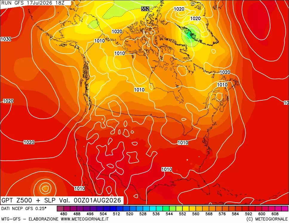 mappa 500 hPa GPT + Press SLM