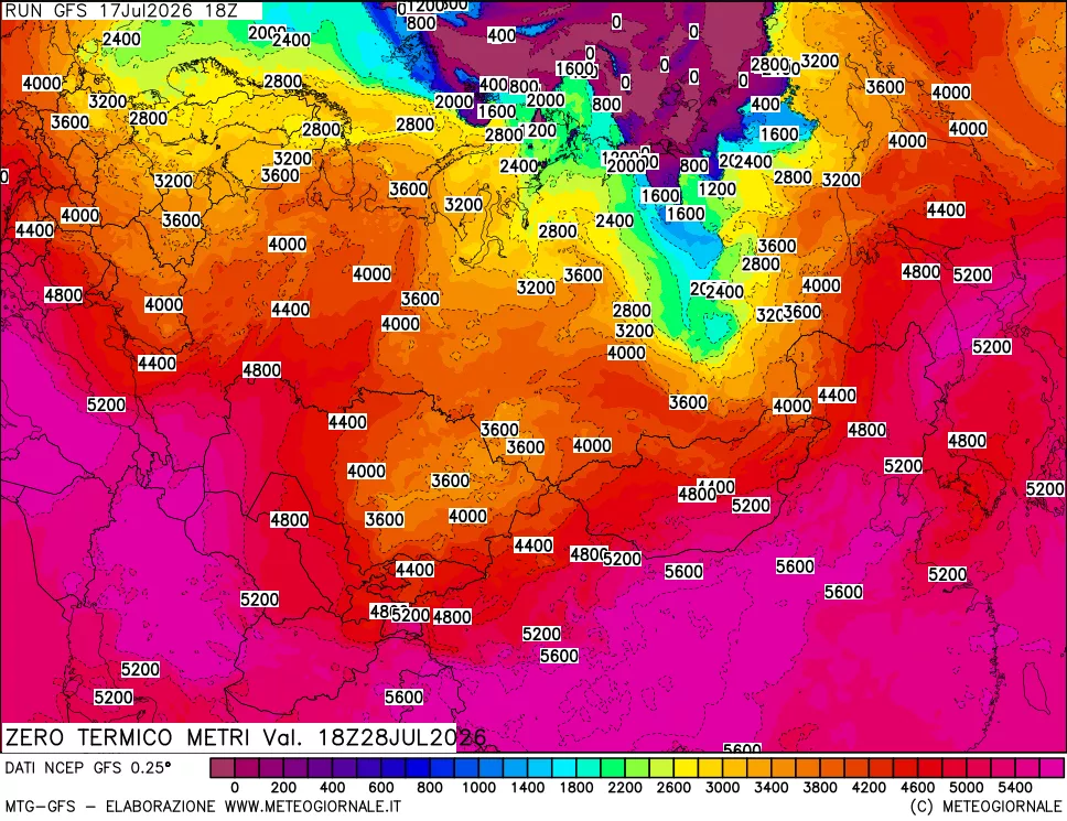 mappa Quota Zero Termico