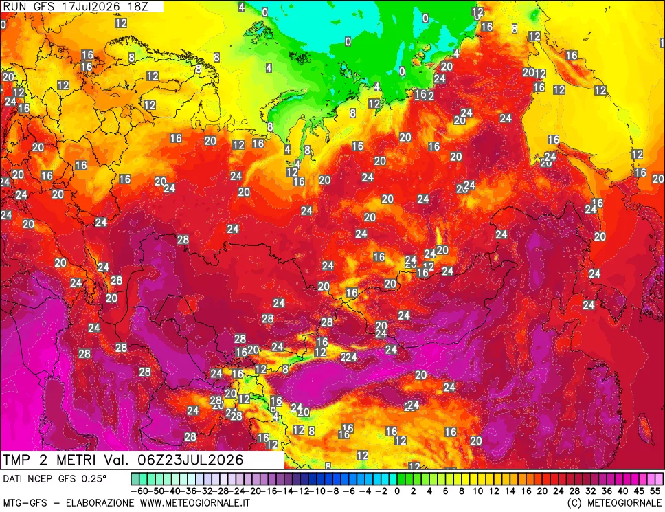 mappa Temp 2 metri