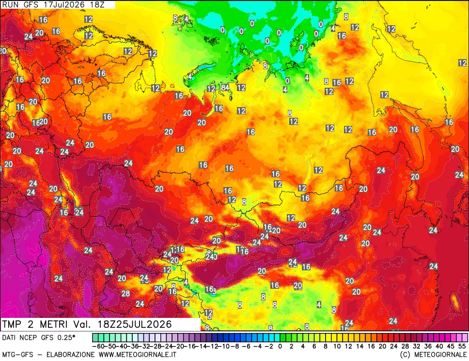 mappa Temp 2 metri