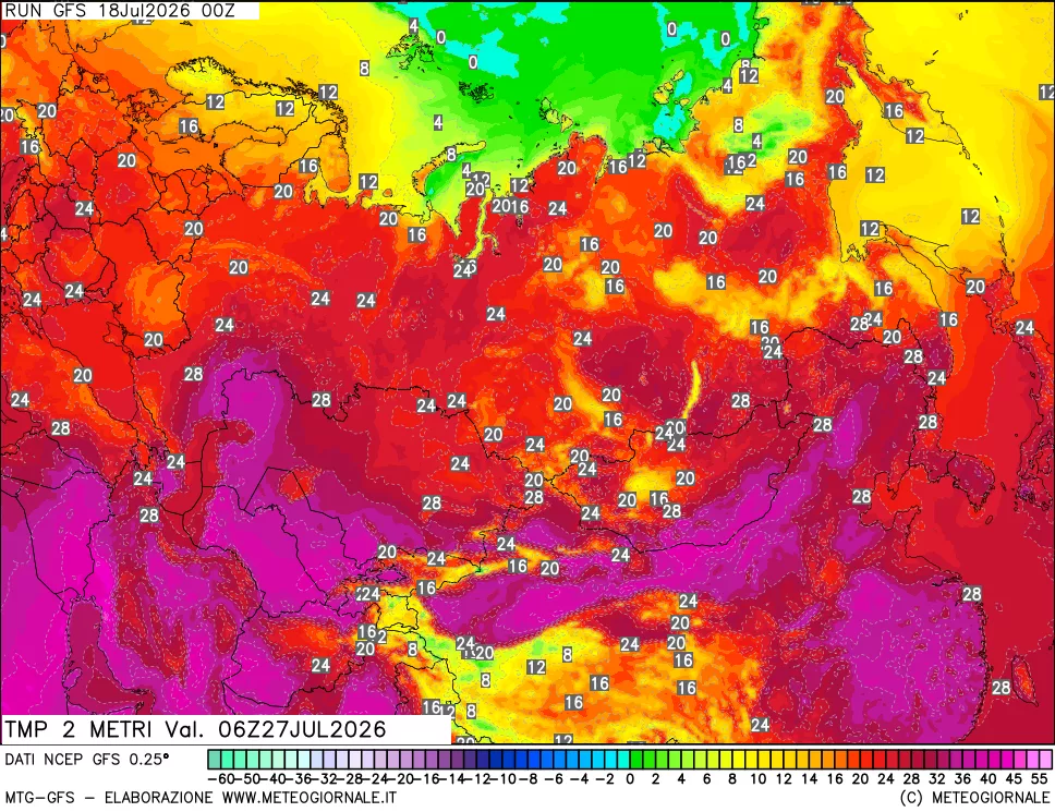 mappa Temp 2 metri