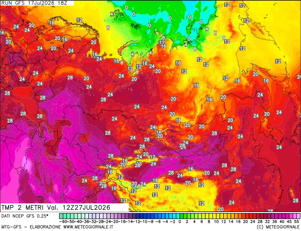 mappa Temp 2 metri