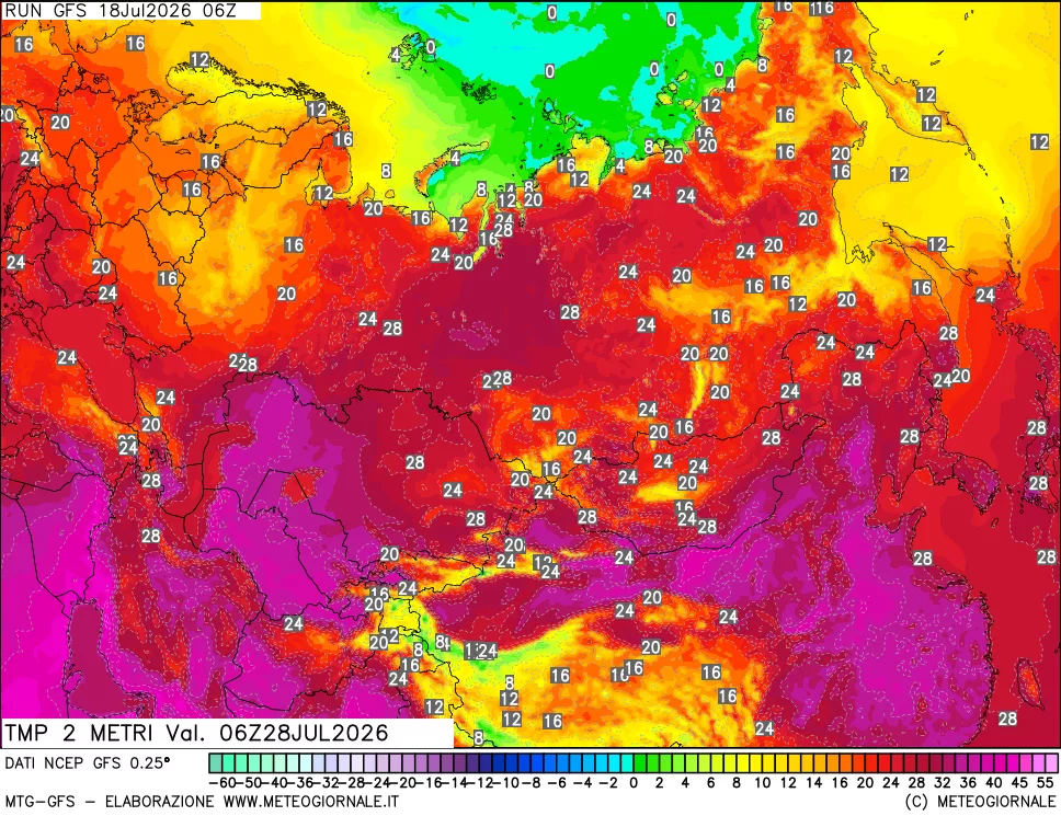 mappa Temp 2 metri