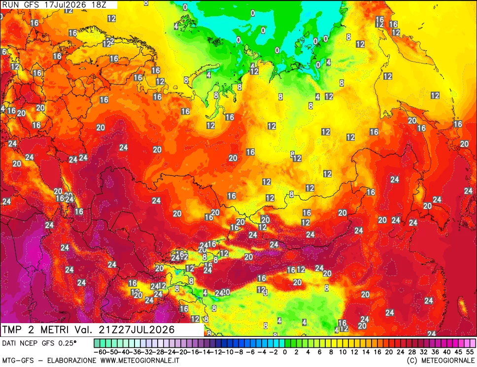 mappa Temp 2 metri
