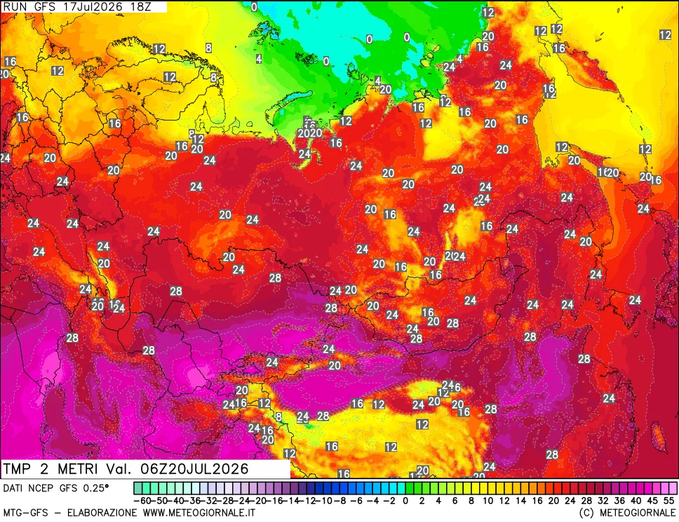mappa Temp 2 metri