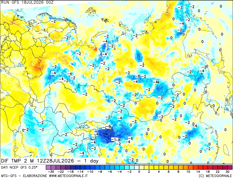 mappa Dif. Temp -24 ore