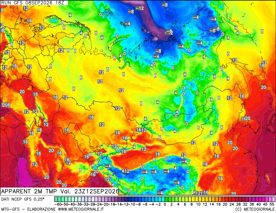 mappa Temp percepita