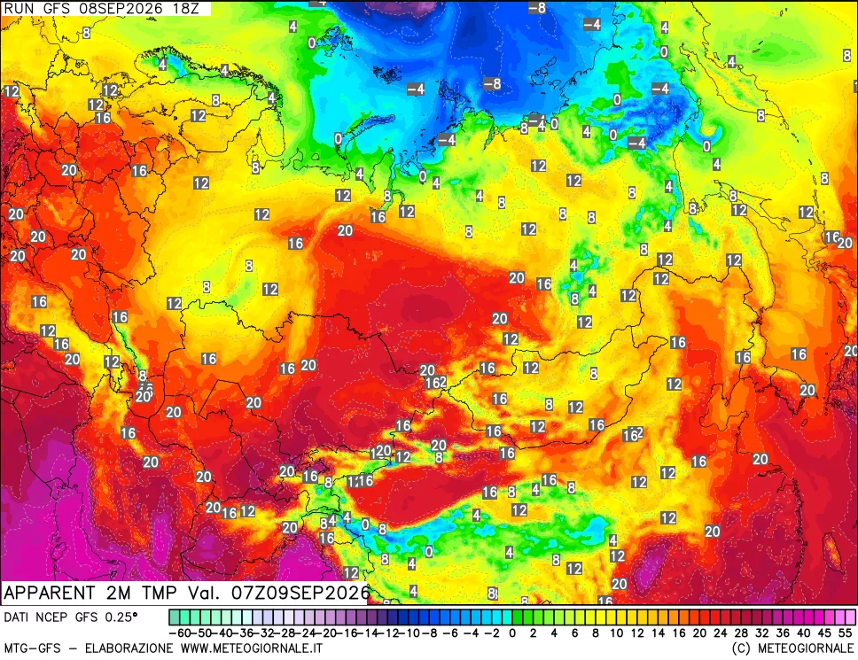 mappa Temp percepita