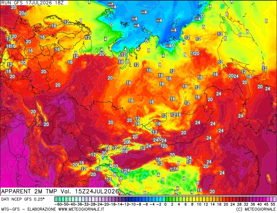 mappa Temp percepita