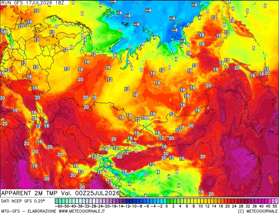 mappa Temp percepita