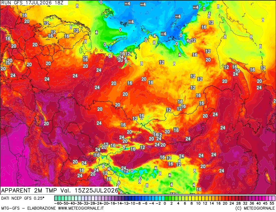 mappa Temp percepita