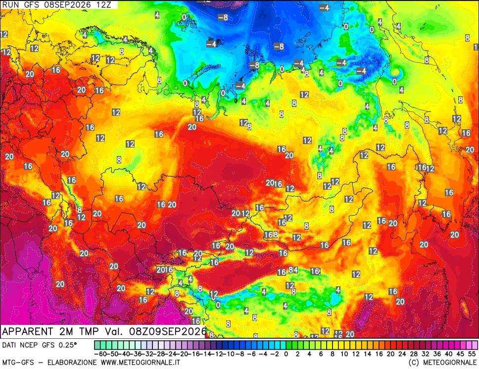 mappa Temp percepita
