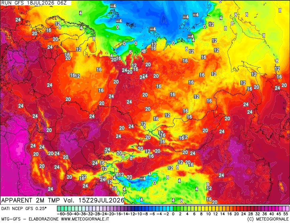mappa Temp percepita