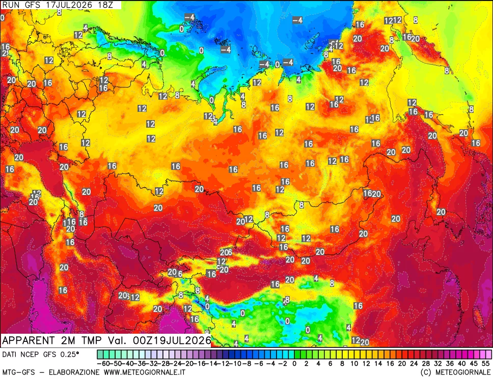 mappa Temp percepita
