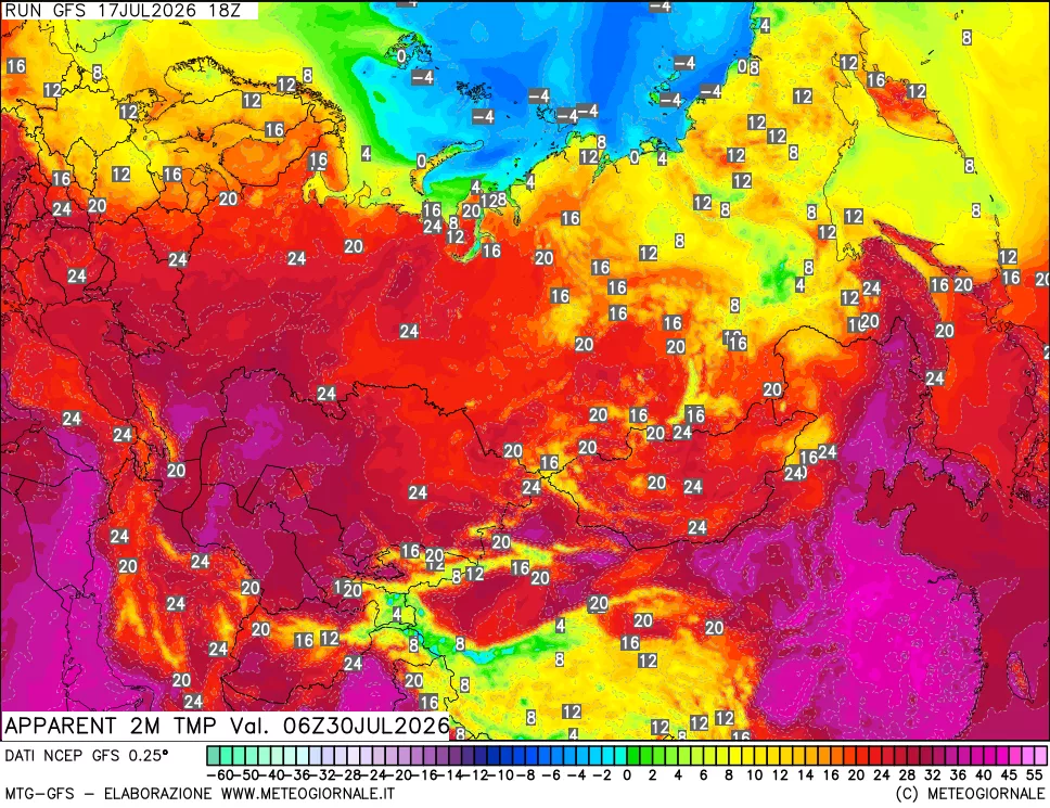 mappa Temp percepita