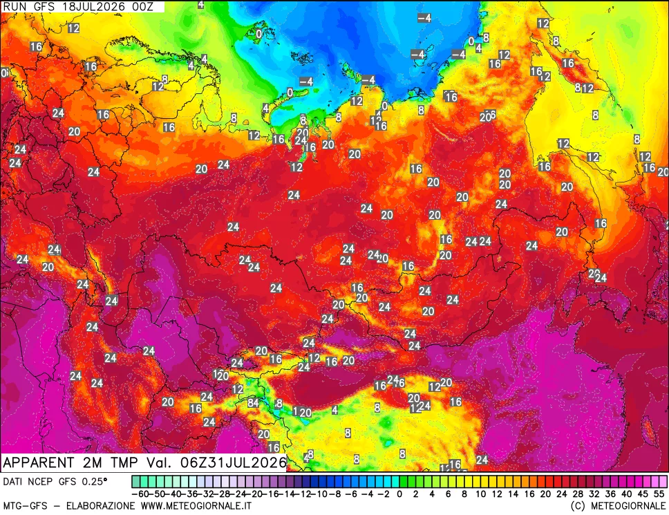 mappa Temp percepita