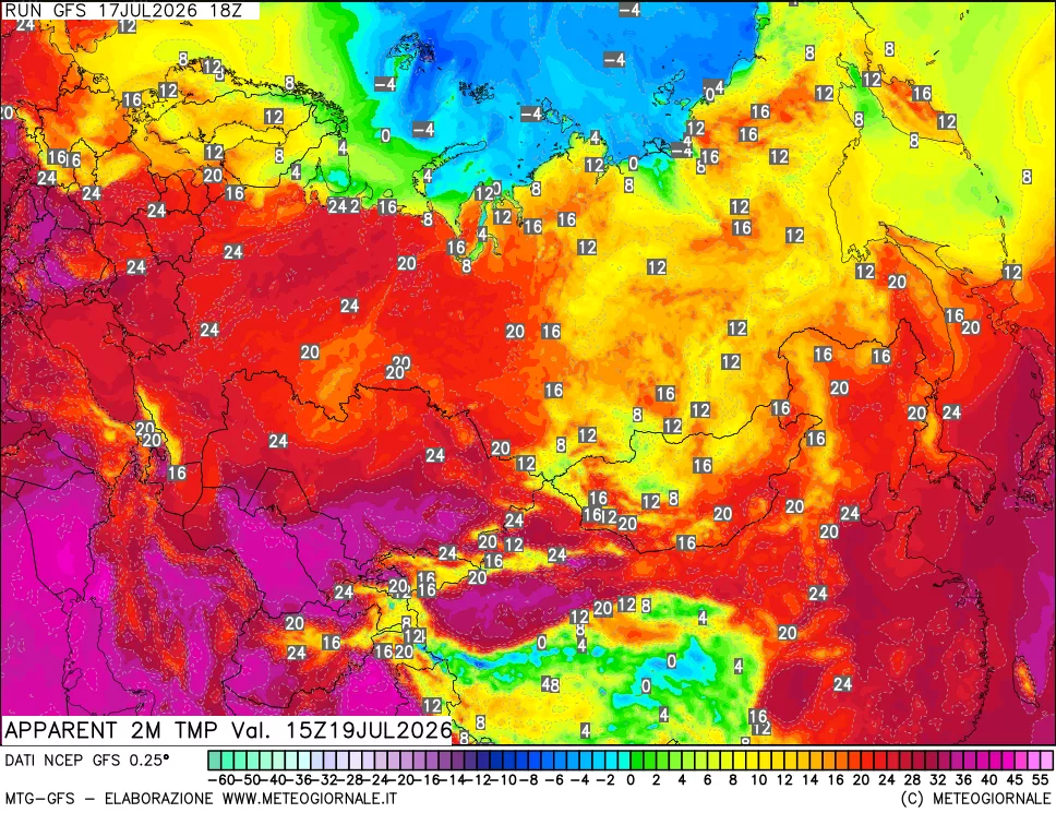 mappa Temp percepita